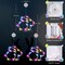 LOLStar Easter Window Lights, 3 Pack Easter Bunny Shaped Multicolor Battery Operated Hanging String Lights with Suction Cup, for Easter Window Decorations, Indoor, Home, Farmhouse Decor